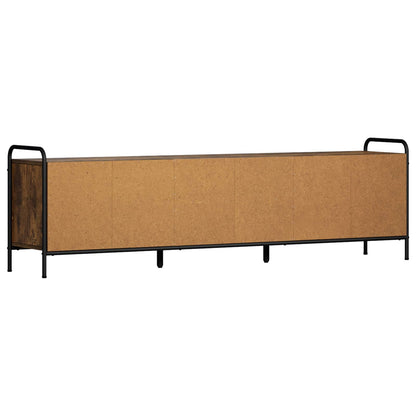 vidaXL TV Cabinet 167.5 x 33 x 50 cm Smoked Oak Engineered Wood