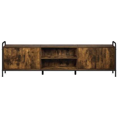 vidaXL TV Cabinet 167.5 x 33 x 50 cm Smoked Oak Engineered Wood