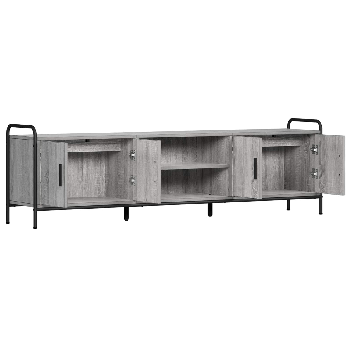 vidaXL TV Cabinet 167.5 x 33 x 50 cm Grey Sonoma Engineered Wood