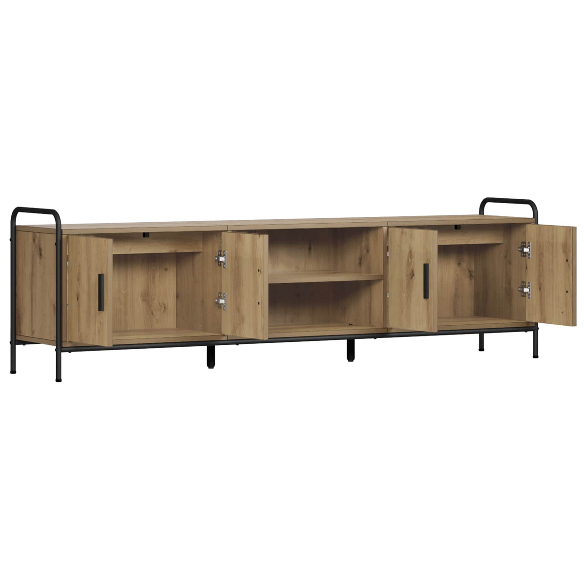 vidaXL TV Cabinet 167.5 x 33 x 50 cm Artisan Oak Engineered Wood