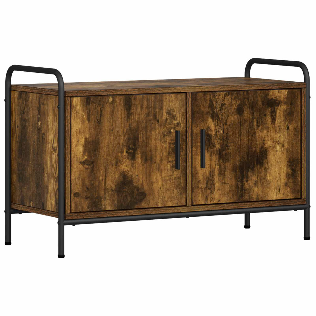 vidaXL TV Cabinet 79.5 x 33 x 50 cm Smoked Oak Engineered Wood
