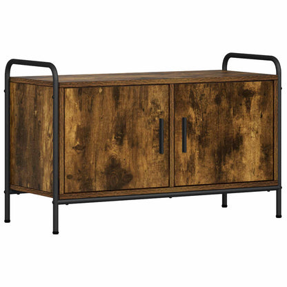 vidaXL TV Cabinet 79.5 x 33 x 50 cm Smoked Oak Engineered Wood