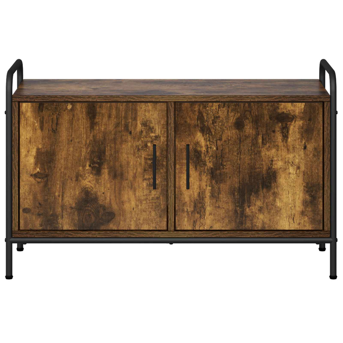 vidaXL TV Cabinet 79.5 x 33 x 50 cm Smoked Oak Engineered Wood