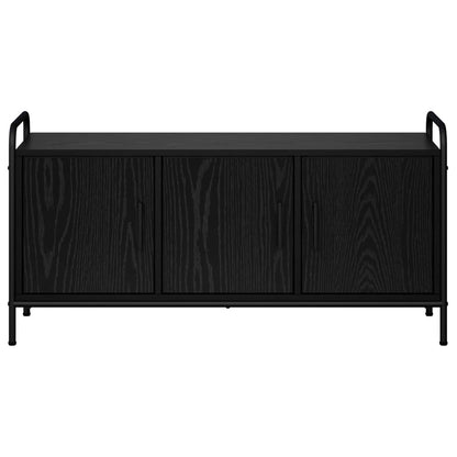 vidaXL TV Cabinet 99 x 33 x 50 cm Black Oak Engineered Wood