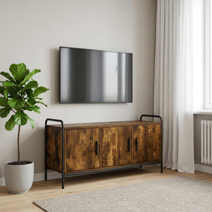 vidaXL TV Cabinet 99 x 33 x 50 cm Smoked Oak Engineered Wood