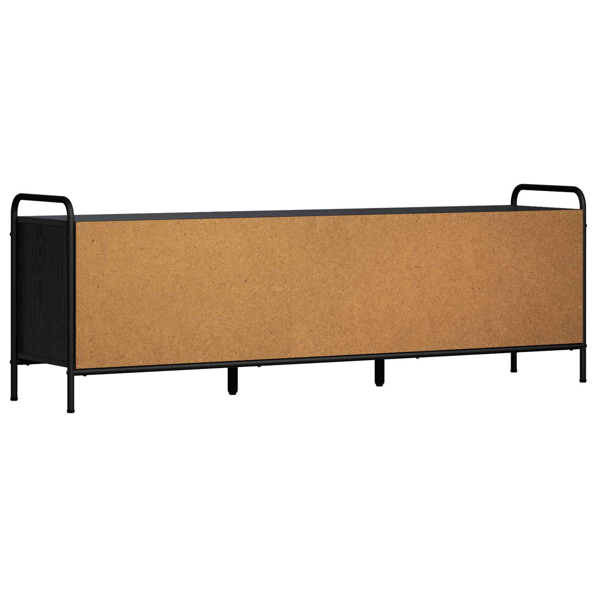 vidaXL TV Cabinet 146 x 33 x 50 cm Black Oak Engineered Wood