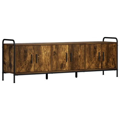 vidaXL TV Cabinet 146 x 33 x 50 cm Smoked Oak Engineered Wood