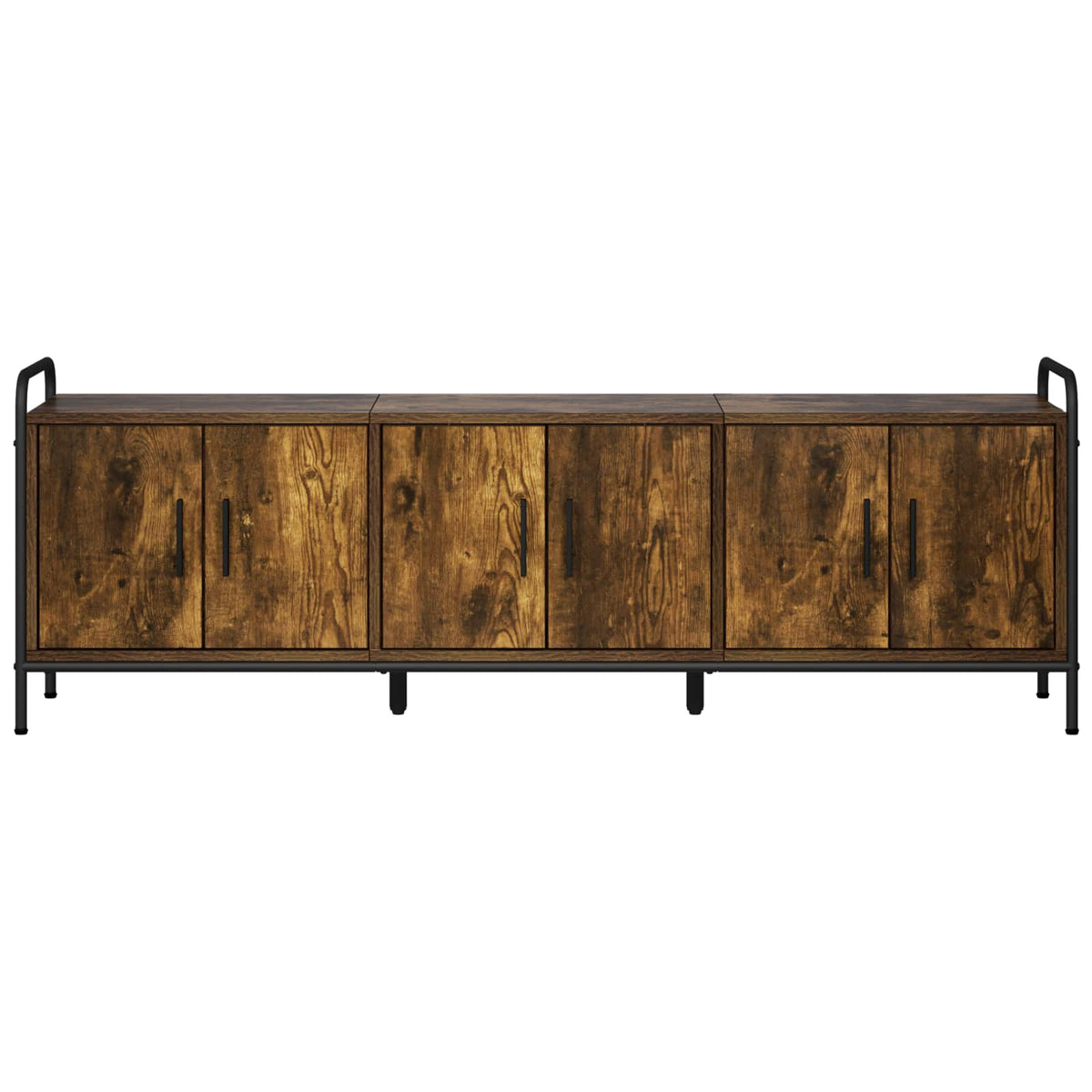 vidaXL TV Cabinet 146 x 33 x 50 cm Smoked Oak Engineered Wood