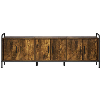 vidaXL TV Cabinet 146 x 33 x 50 cm Smoked Oak Engineered Wood