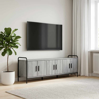 vidaXL TV Cabinet 146 x 33 x 50 cm Grey Sonoma Engineered Wood