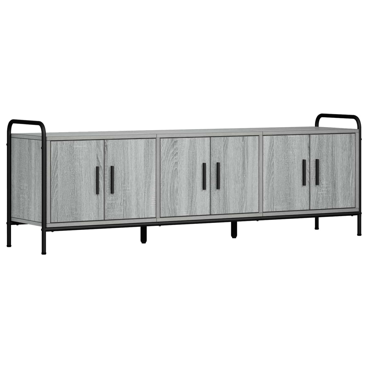 vidaXL TV Cabinet 146 x 33 x 50 cm Grey Sonoma Engineered Wood