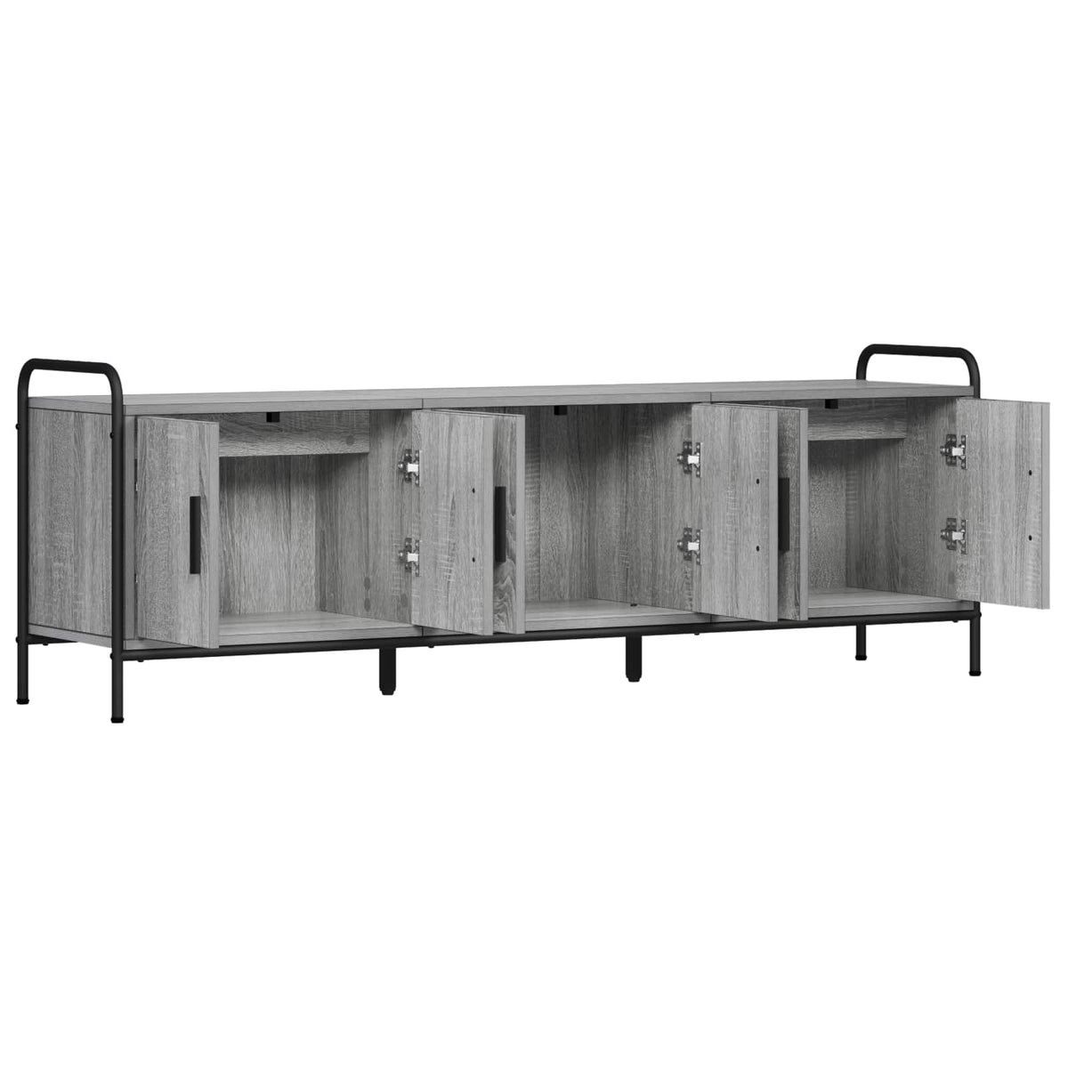 vidaXL TV Cabinet 146 x 33 x 50 cm Grey Sonoma Engineered Wood