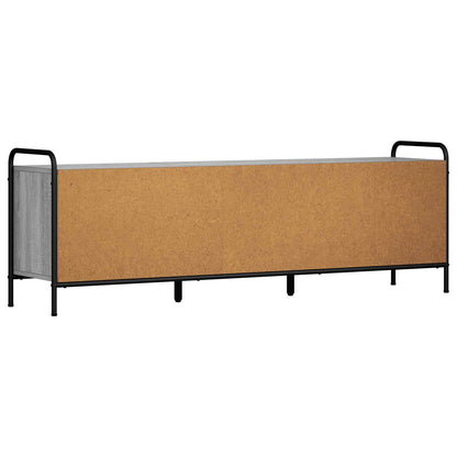 vidaXL TV Cabinet 146 x 33 x 50 cm Grey Sonoma Engineered Wood