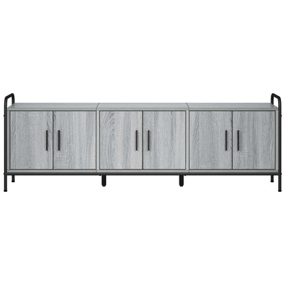 vidaXL TV Cabinet 146 x 33 x 50 cm Grey Sonoma Engineered Wood