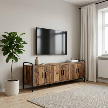 vidaXL TV Cabinet 146 x 33 x 50 cm Old Wood Engineered Wood