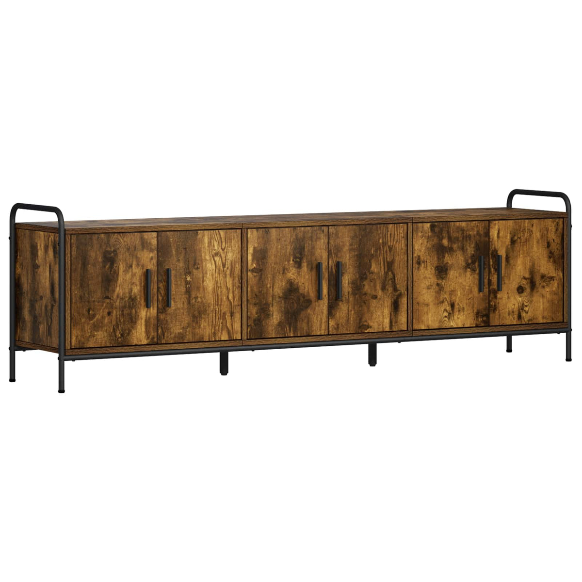 vidaXL TV Cabinet 167.5 x 33 x 50 cm Smoked Oak Engineered Wood