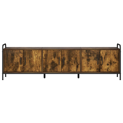 vidaXL TV Cabinet 167.5 x 33 x 50 cm Smoked Oak Engineered Wood