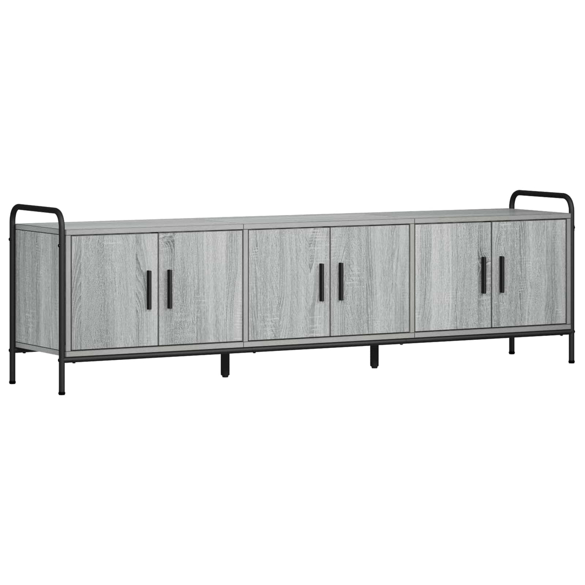 vidaXL TV Cabinet 167.5 x 33 x 50 cm Grey Sonoma Engineered Wood