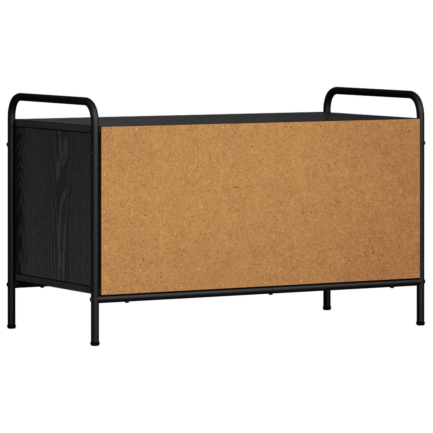 vidaXL TV Cabinet 80 x 39.5 x 50 cm Black Oak Engineered Wood