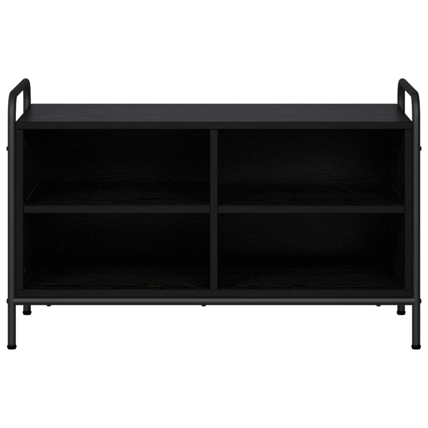 vidaXL TV Cabinet 80 x 39.5 x 50 cm Black Oak Engineered Wood
