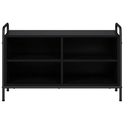 vidaXL TV Cabinet 80 x 39.5 x 50 cm Black Oak Engineered Wood