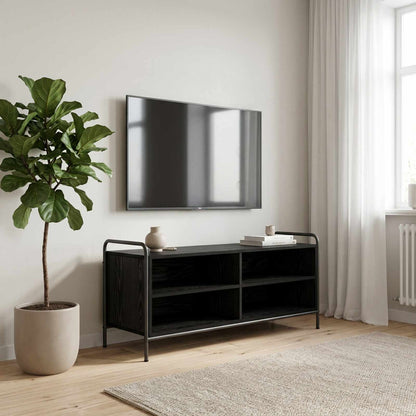 vidaXL TV Cabinet 100 x 39.5 x 50 cm Black Oak Engineered Wood