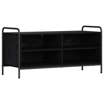 vidaXL TV Cabinet 100 x 39.5 x 50 cm Black Oak Engineered Wood