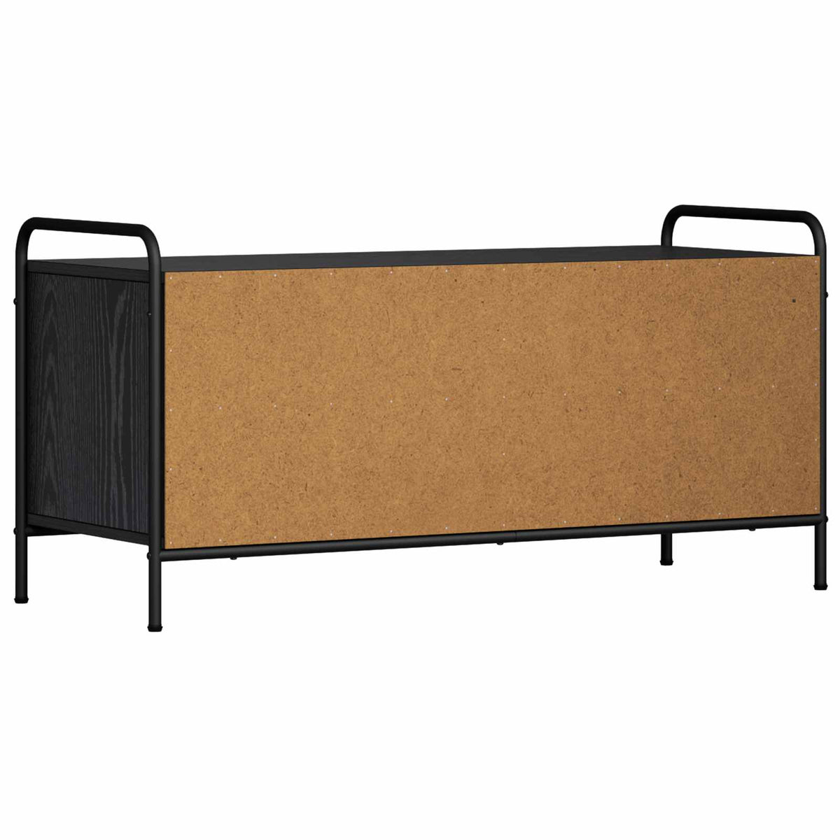 vidaXL TV Cabinet 100 x 39.5 x 50 cm Black Oak Engineered Wood