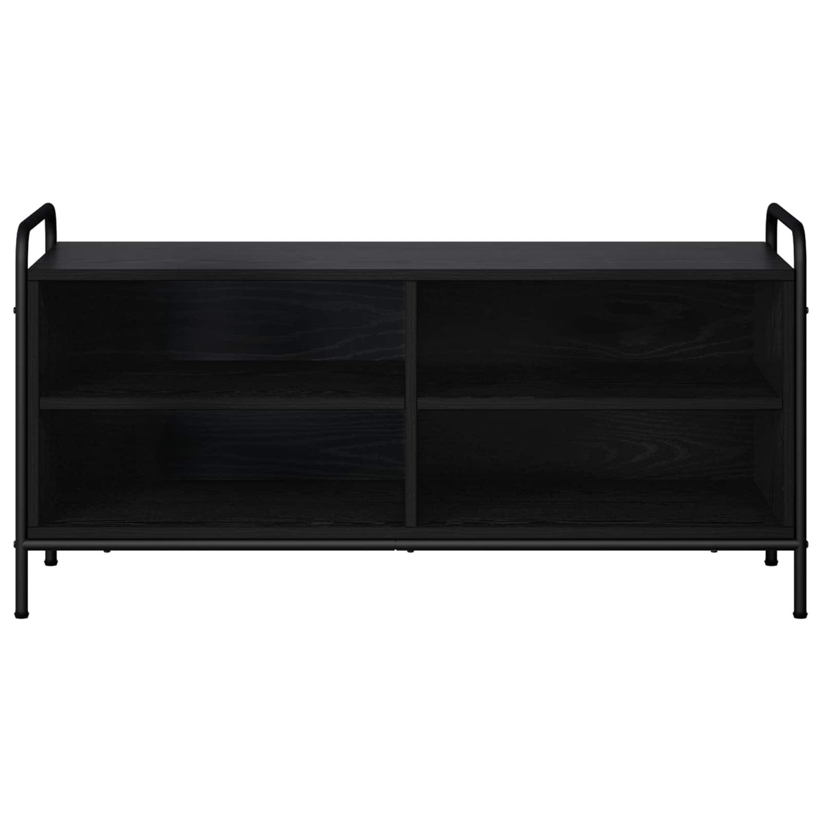 vidaXL TV Cabinet 100 x 39.5 x 50 cm Black Oak Engineered Wood