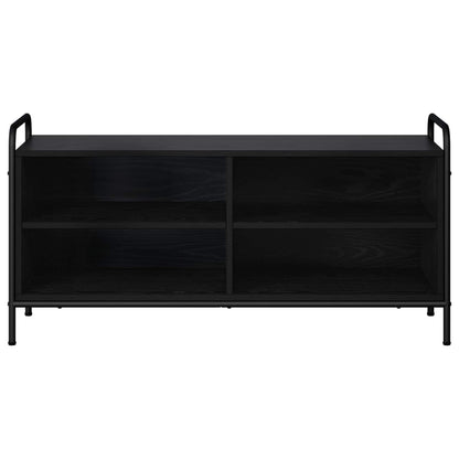 vidaXL TV Cabinet 100 x 39.5 x 50 cm Black Oak Engineered Wood