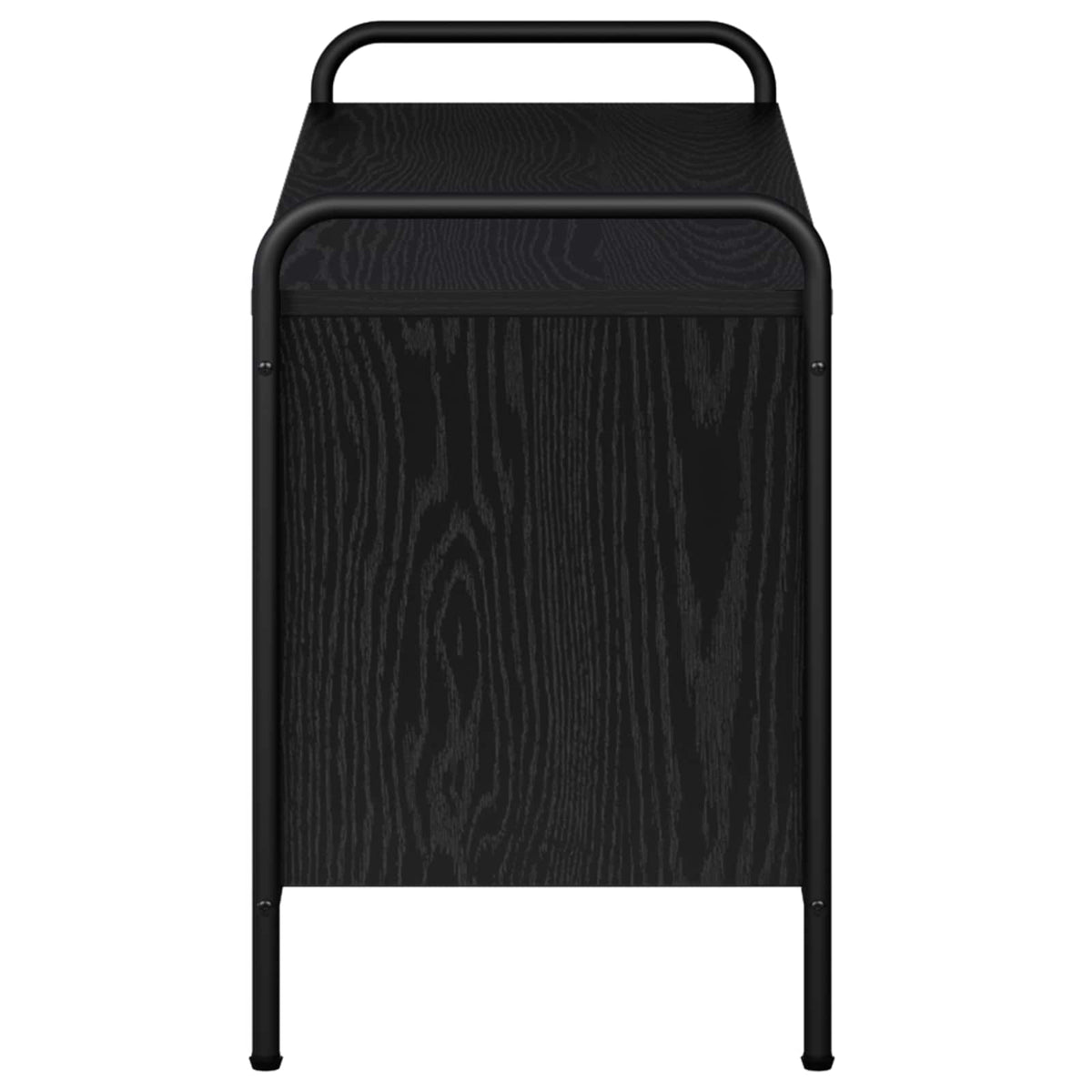 vidaXL TV Cabinet 100 x 39.5 x 50 cm Black Oak Engineered Wood