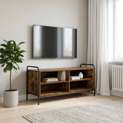 vidaXL TV Cabinet 100 x 39.5 x 50 cm Smoked Oak Engineered Wood
