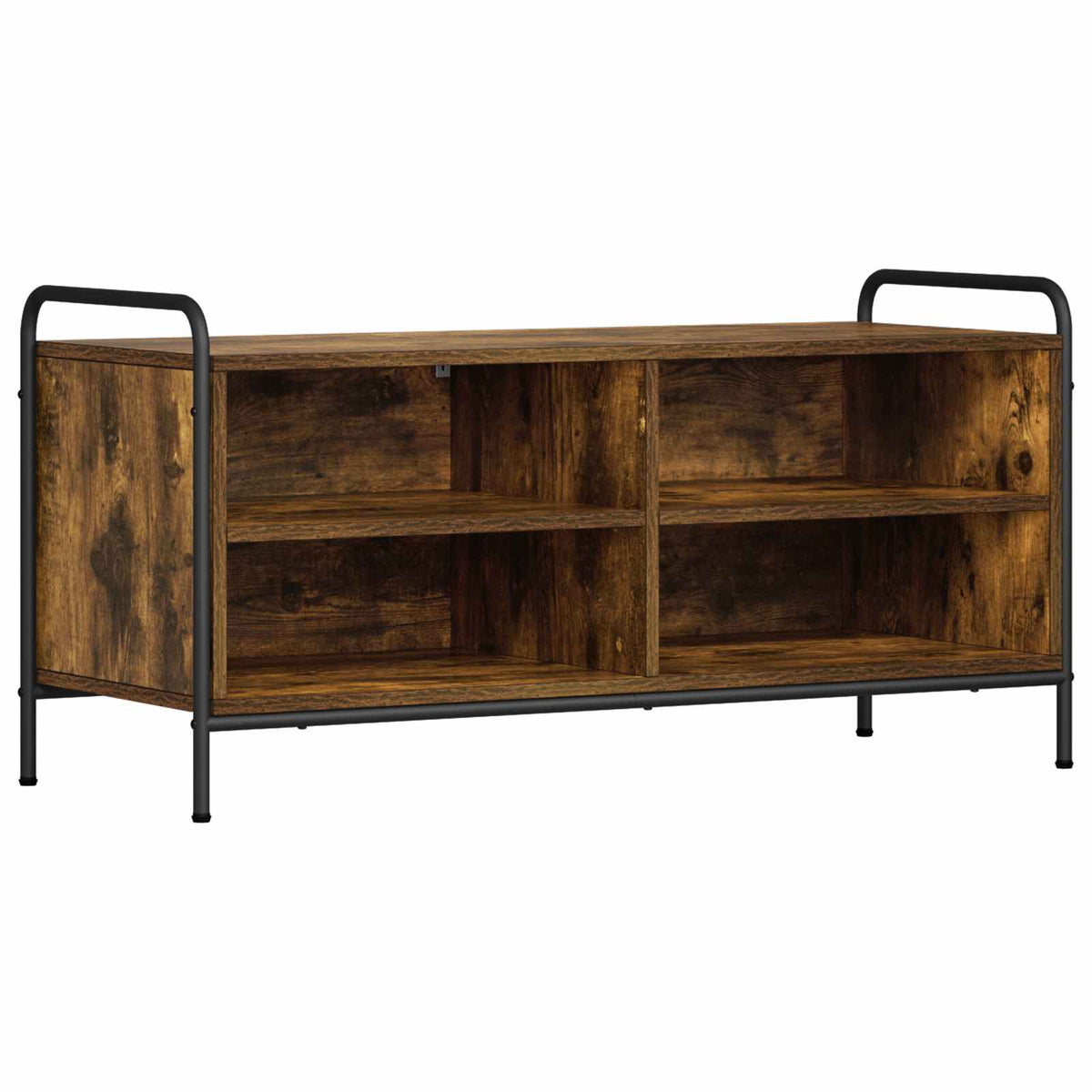 vidaXL TV Cabinet 100 x 39.5 x 50 cm Smoked Oak Engineered Wood