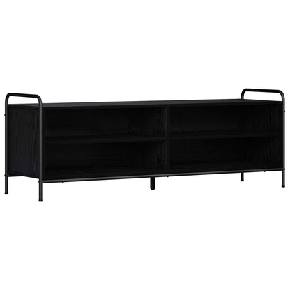 vidaXL TV Cabinet 140 x 39.5 x 50 cm Black Oak Engineered Wood