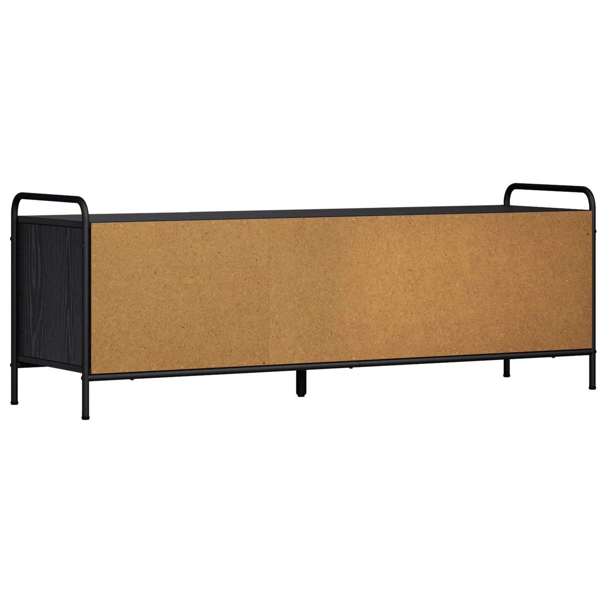 vidaXL TV Cabinet 140 x 39.5 x 50 cm Black Oak Engineered Wood