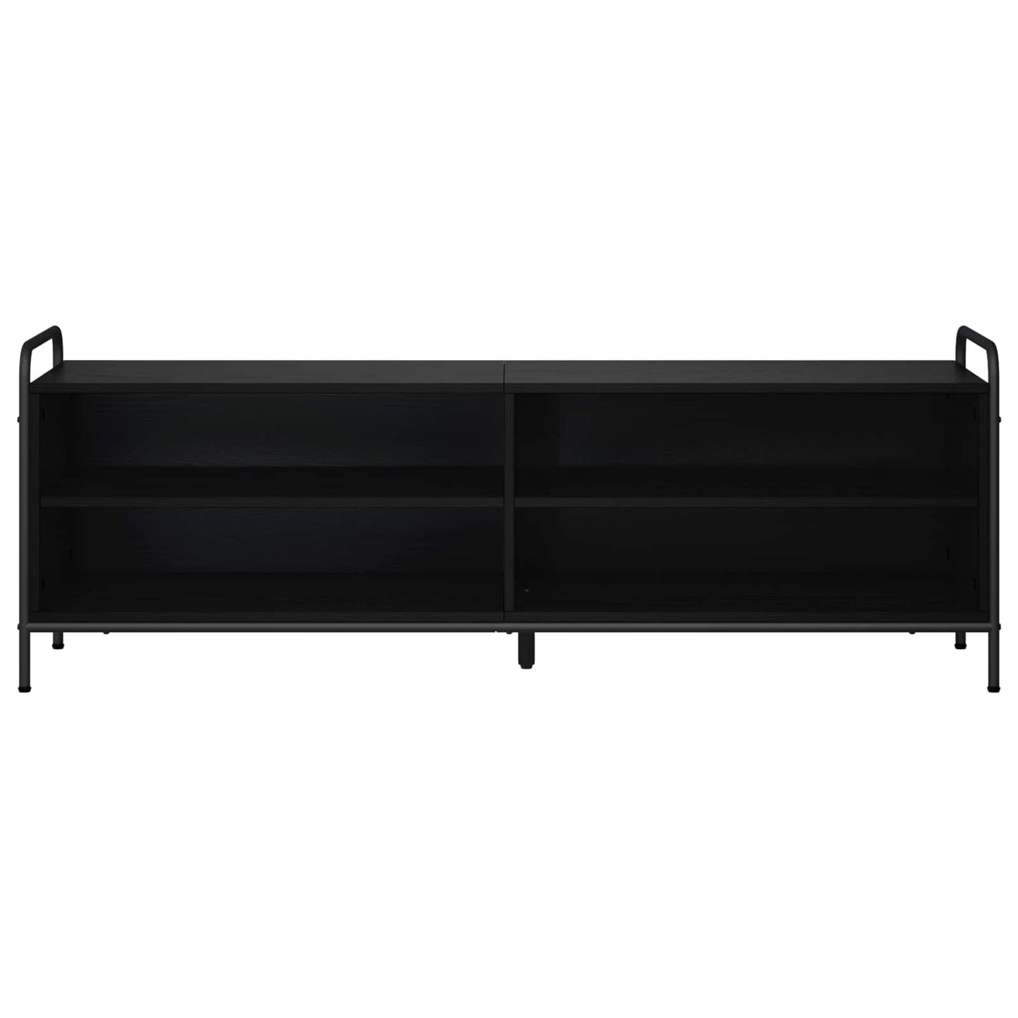 vidaXL TV Cabinet 140 x 39.5 x 50 cm Black Oak Engineered Wood