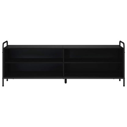 vidaXL TV Cabinet 140 x 39.5 x 50 cm Black Oak Engineered Wood