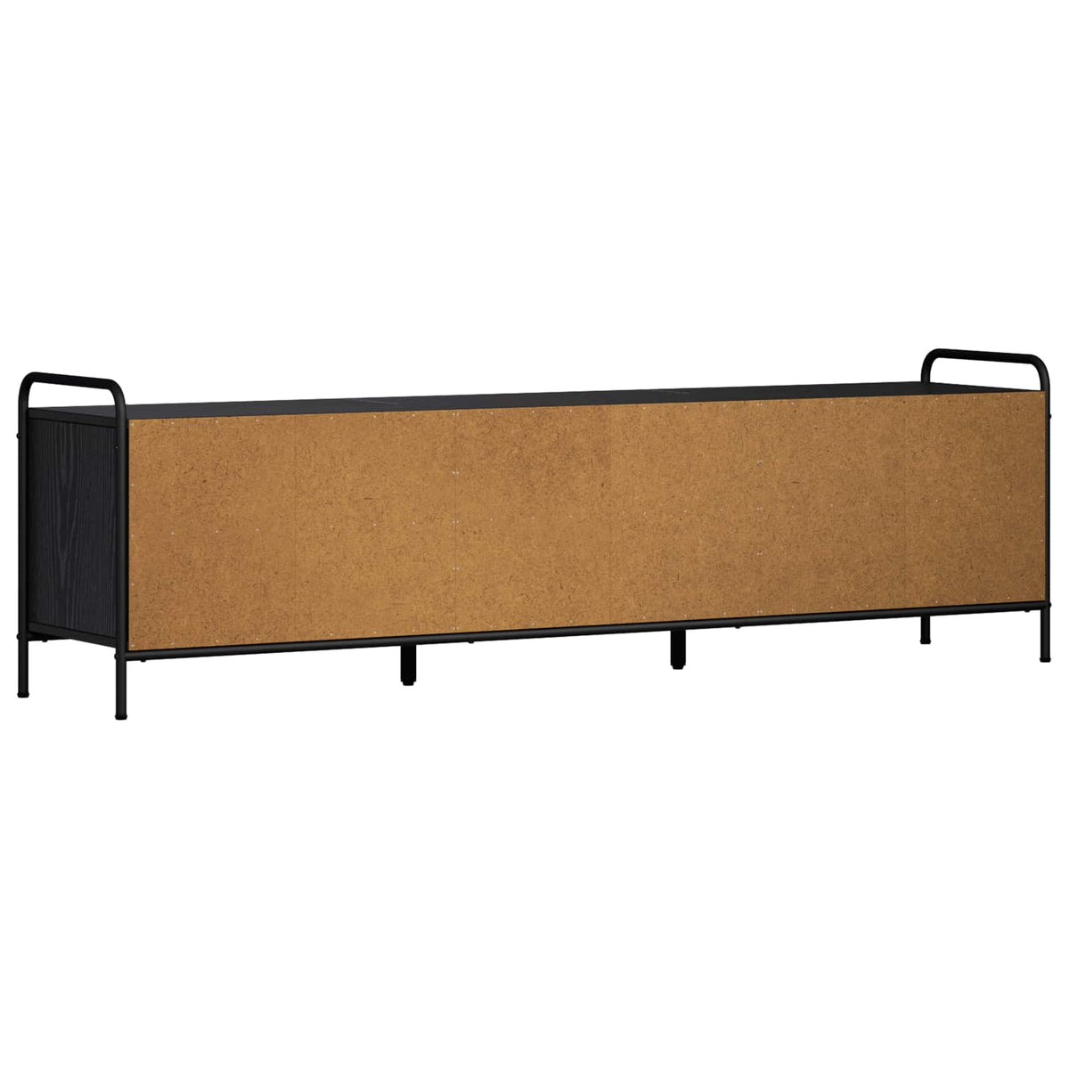 vidaXL TV Cabinet 167.5 x 36.5 x 50 cm Black Oak Engineered Wood