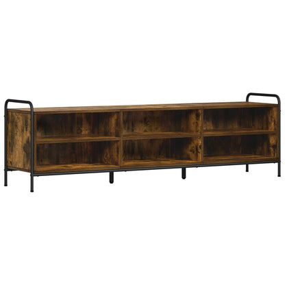 vidaXL TV Cabinet 167.5 x 36.5 x 50 cm Smoked Oak Engineered Wood