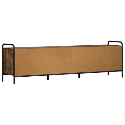 vidaXL TV Cabinet 167.5 x 36.5 x 50 cm Smoked Oak Engineered Wood
