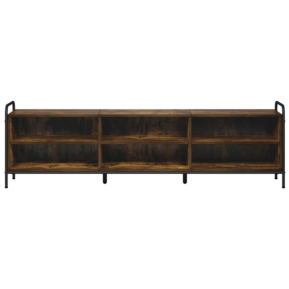 vidaXL TV Cabinet 167.5 x 36.5 x 50 cm Smoked Oak Engineered Wood