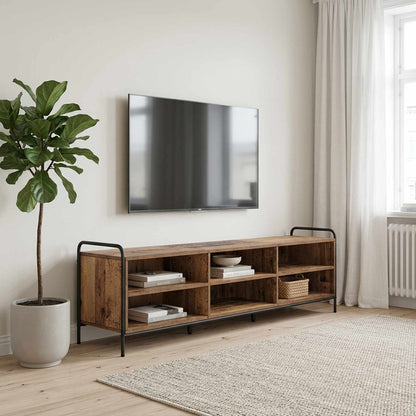 vidaXL TV Cabinet 167.5 x 36.5 x 50 cm Old Wood Engineered Wood
