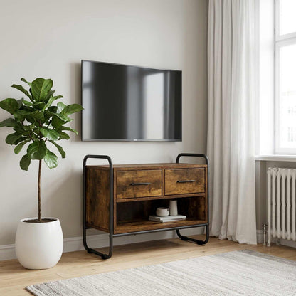 vidaXL TV Cabinet 60 x 30 x 50 cm Smoked Oak Engineered Wood