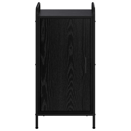 vidaXL Sideboard Black Oak 40 x 33 x 80.5 cm Engineered Wood