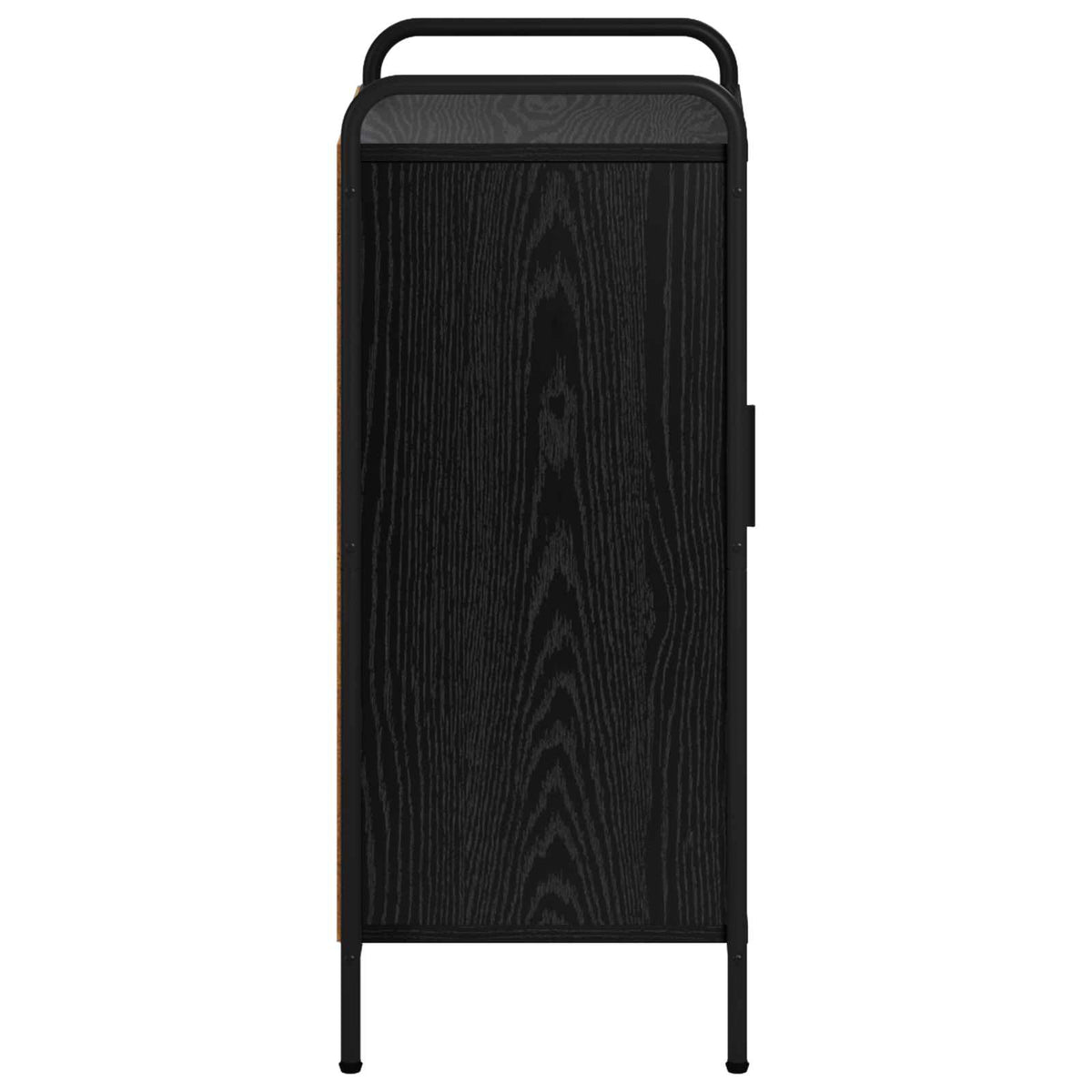 vidaXL Sideboard Black Oak 40 x 33 x 80.5 cm Engineered Wood