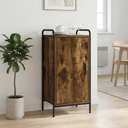 vidaXL Sideboard Smoked Oak 40 x 33 x 80.5 cm Engineered Wood