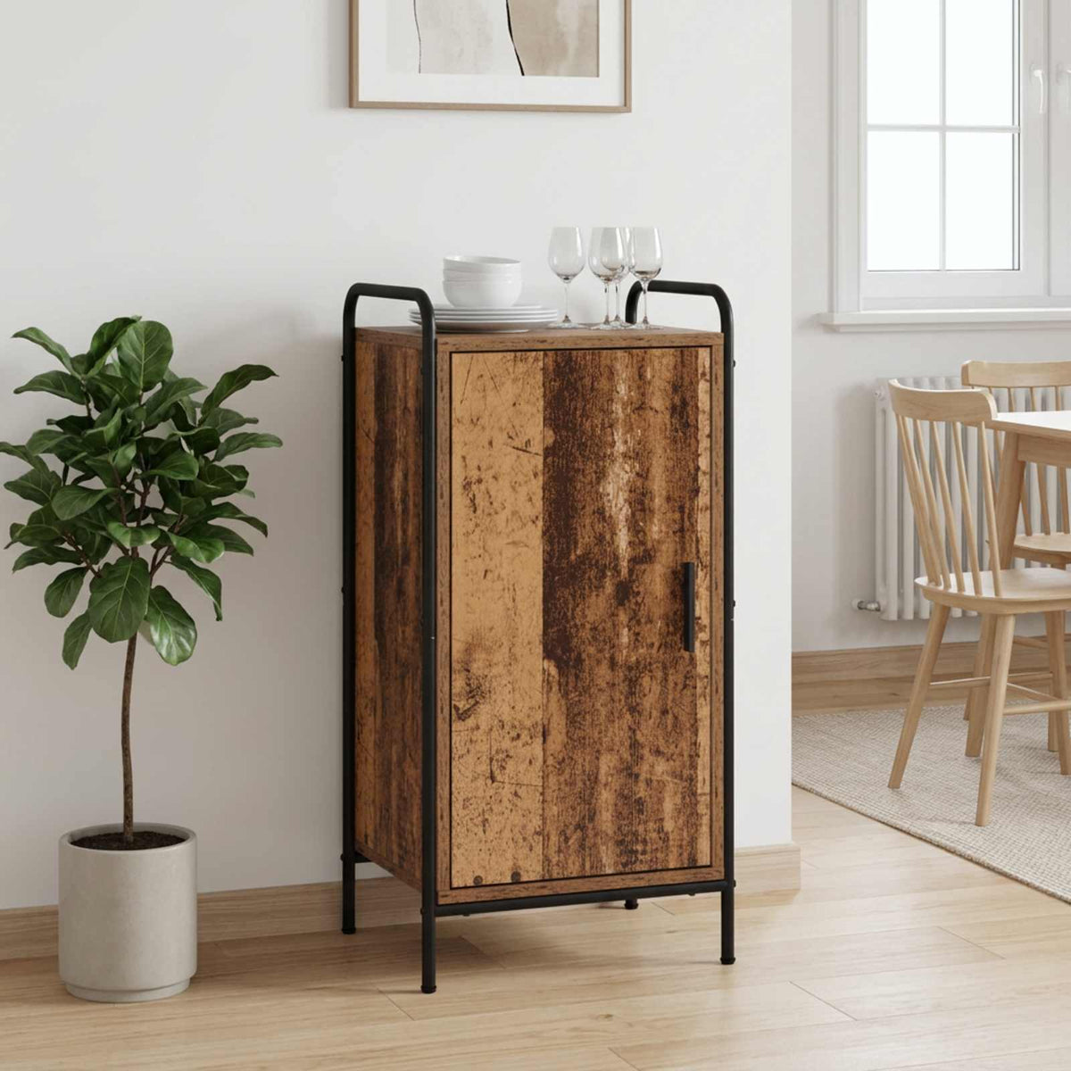 vidaXL Sideboard Old Wood 40 x 33 x 80.5 cm Engineered Wood