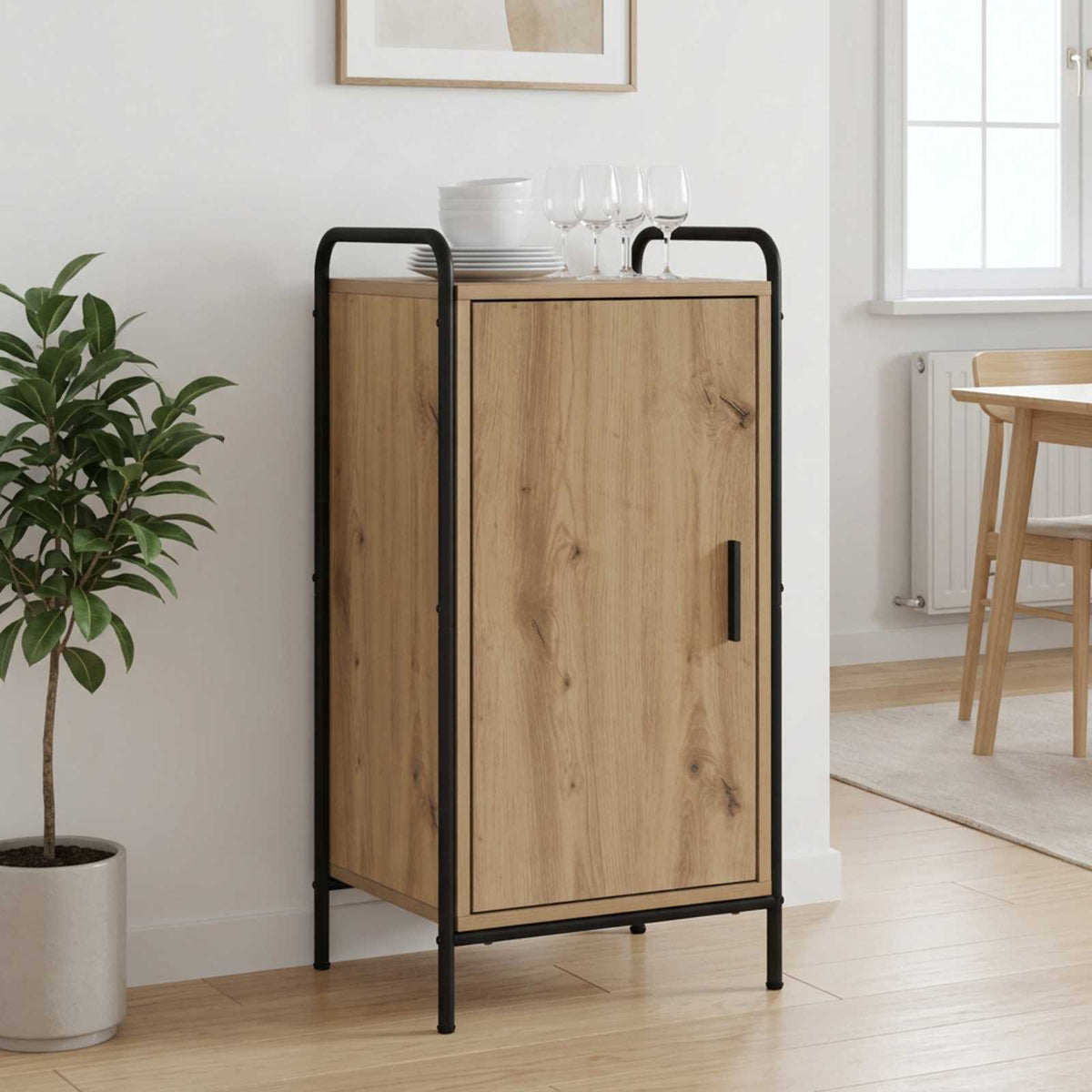 vidaXL Sideboard Artisan Oak 40 x 33 x 80.5 cm Engineered Wood
