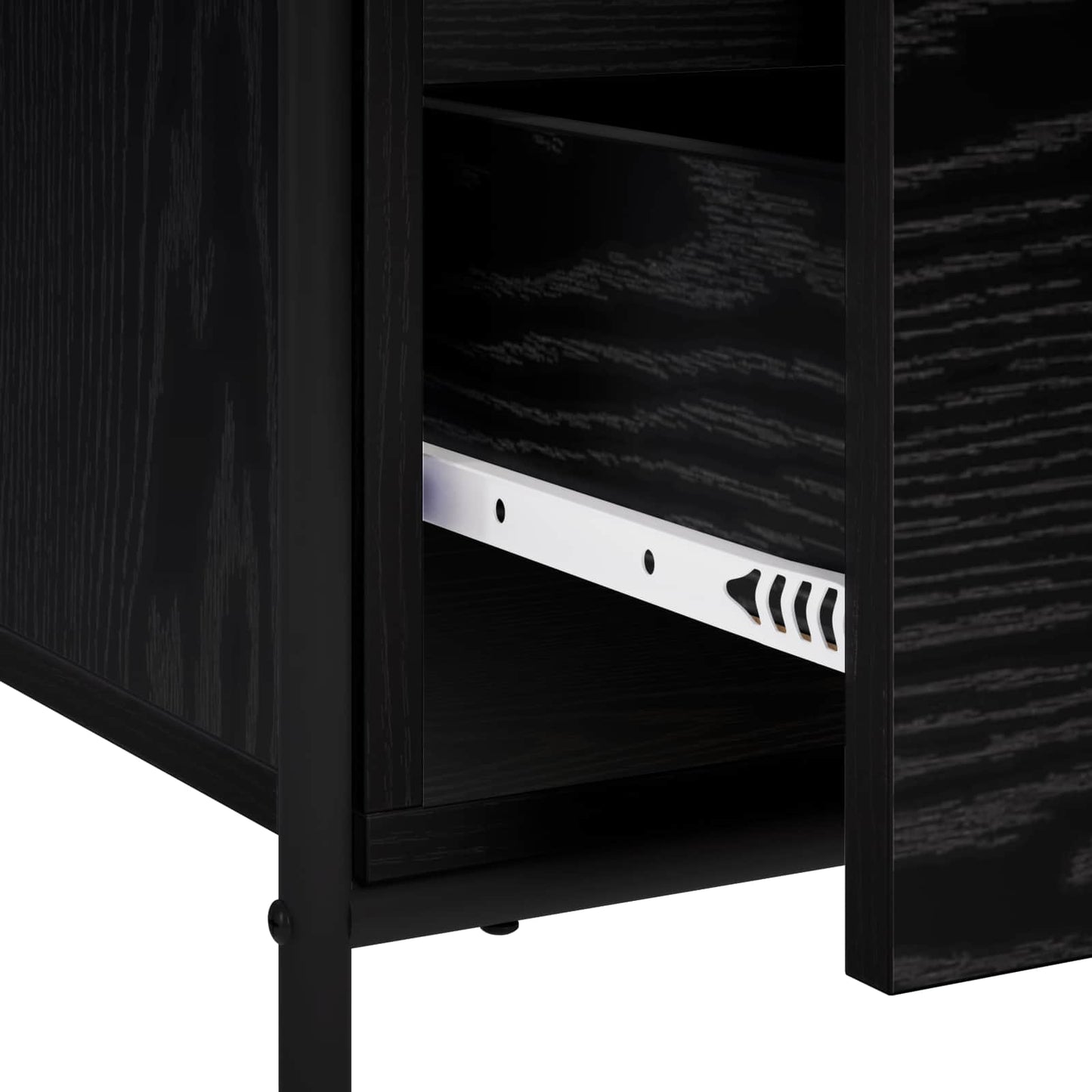 vidaXL Sideboard Black Oak 40 x 33 x 80.5 cm Engineered Wood