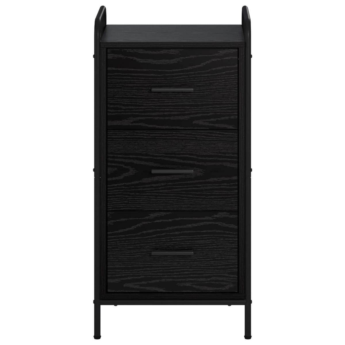 vidaXL Sideboard Black Oak 40 x 33 x 80.5 cm Engineered Wood